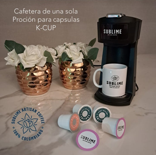 Cafetera de una sola porción compatible con K Cup